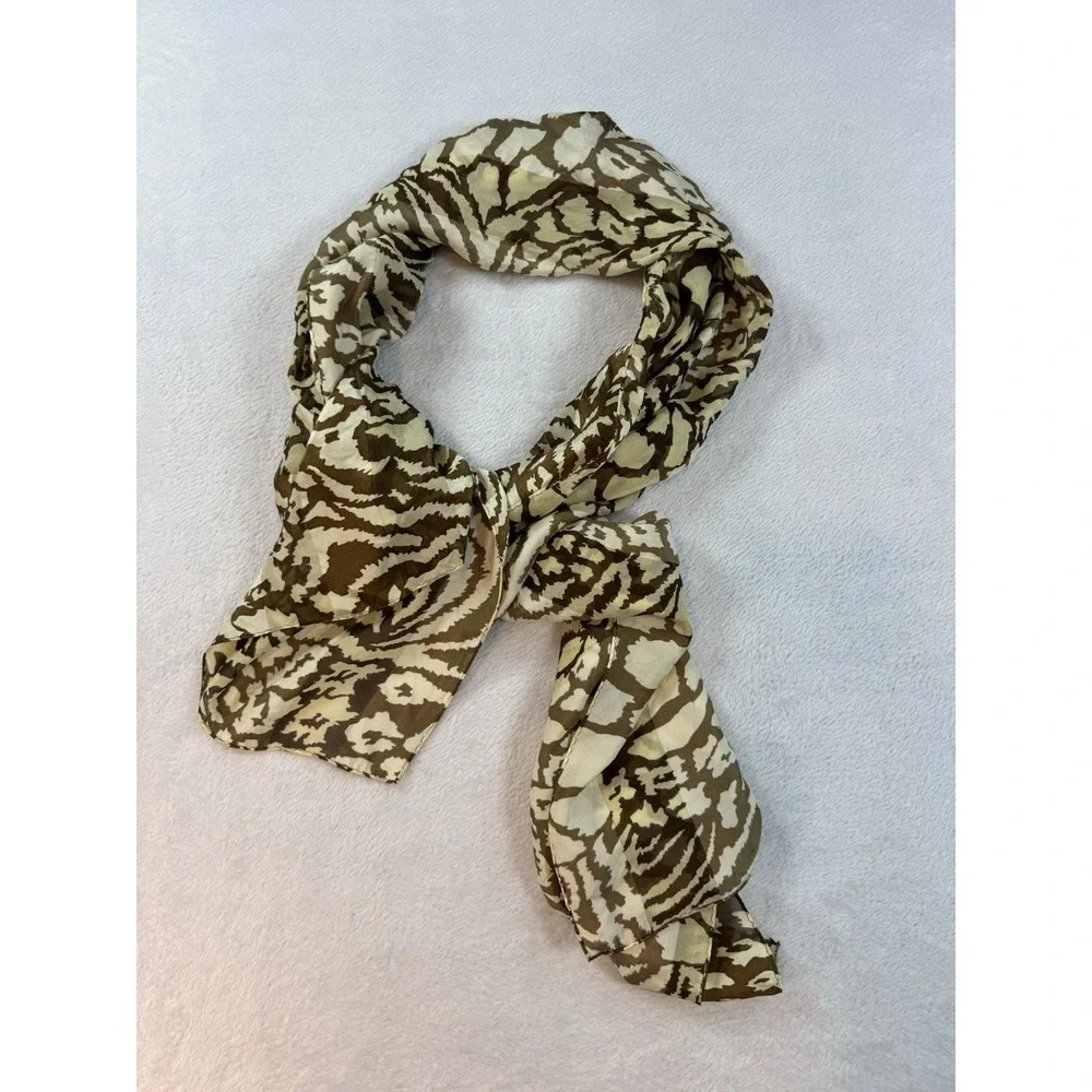 Adrienne Vittadini + Animal Print Scarves Bundle Women Leopard Abstract Dopamine